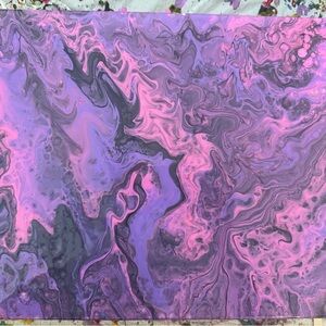 Abstract Purple and Pink Canvas Art